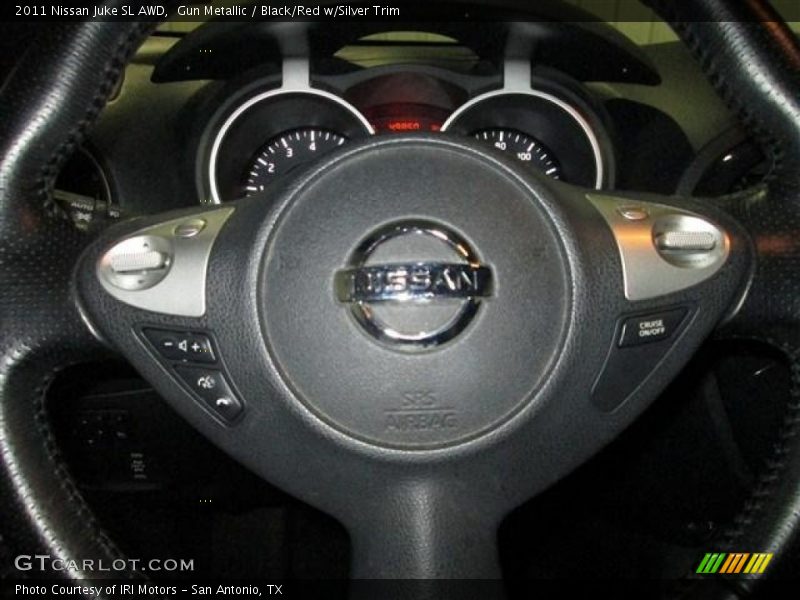 Gun Metallic / Black/Red w/Silver Trim 2011 Nissan Juke SL AWD