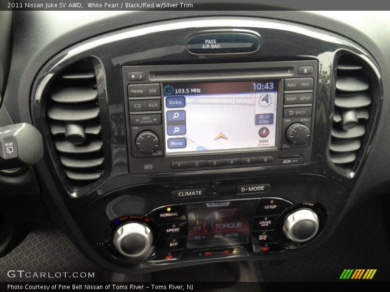 White Pearl / Black/Red w/Silver Trim 2011 Nissan Juke SV AWD