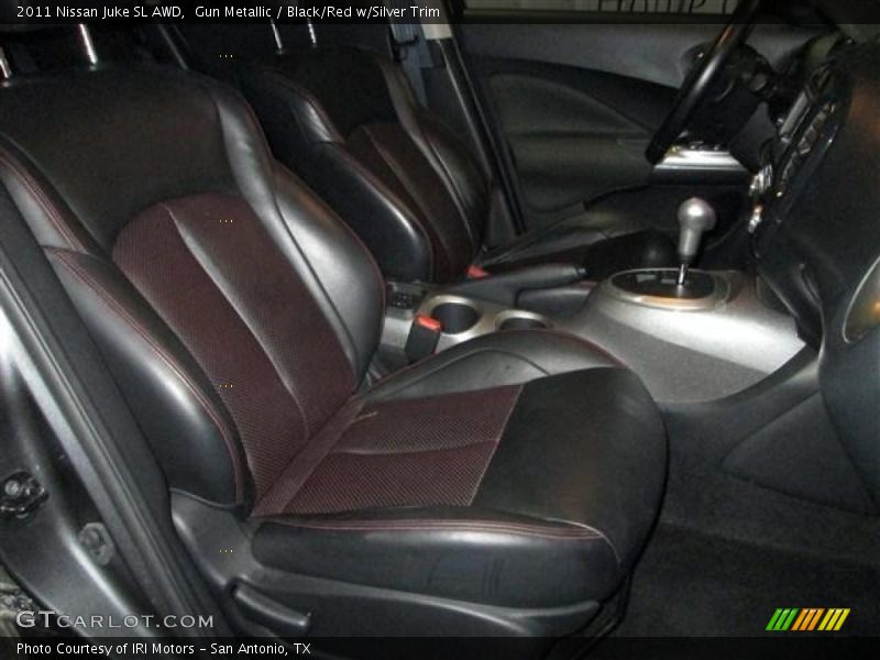 Gun Metallic / Black/Red w/Silver Trim 2011 Nissan Juke SL AWD
