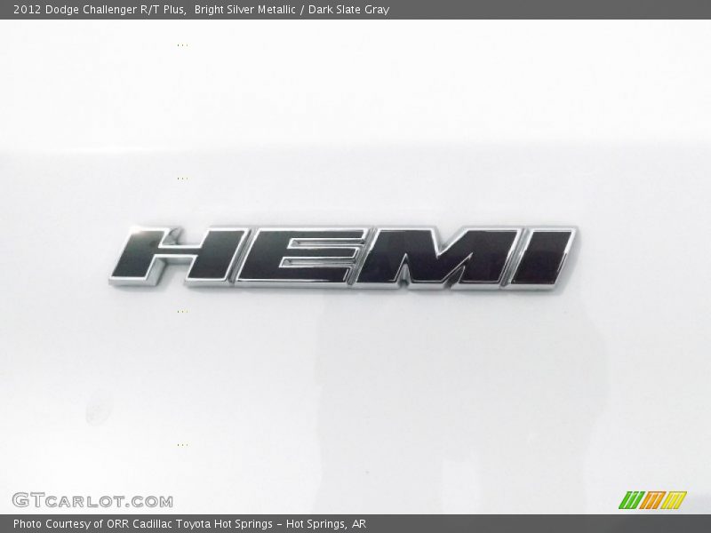 Bright Silver Metallic / Dark Slate Gray 2012 Dodge Challenger R/T Plus