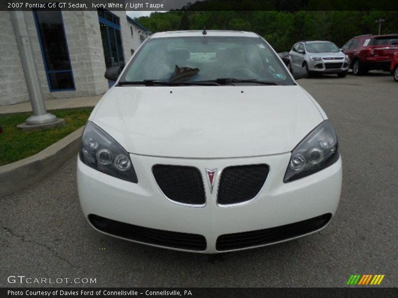 Ivory White / Light Taupe 2007 Pontiac G6 GT Sedan