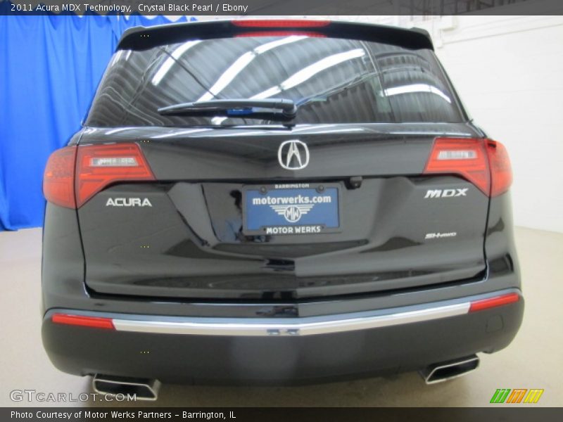 Crystal Black Pearl / Ebony 2011 Acura MDX Technology