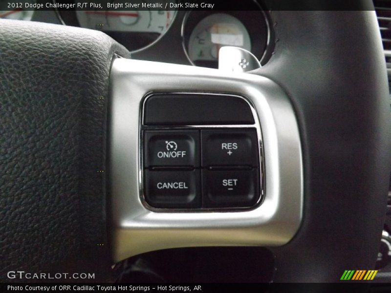 Bright Silver Metallic / Dark Slate Gray 2012 Dodge Challenger R/T Plus