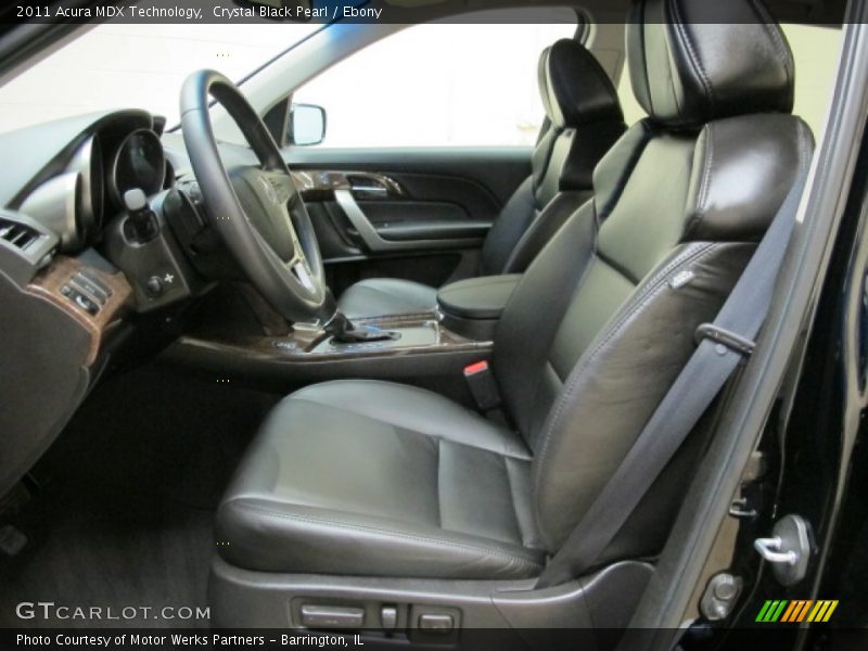 Front Seat of 2011 MDX Technology