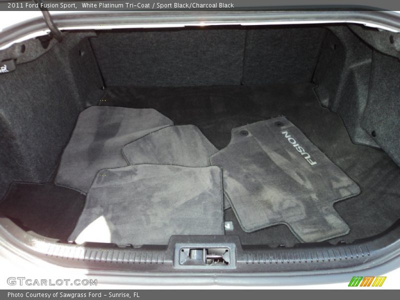 White Platinum Tri-Coat / Sport Black/Charcoal Black 2011 Ford Fusion Sport