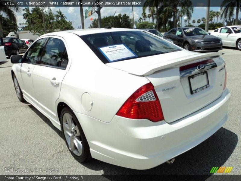 White Platinum Tri-Coat / Sport Black/Charcoal Black 2011 Ford Fusion Sport