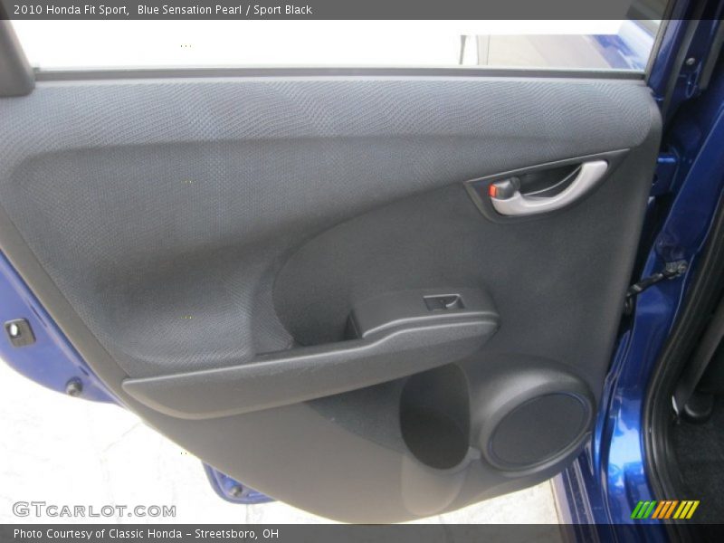 Blue Sensation Pearl / Sport Black 2010 Honda Fit Sport