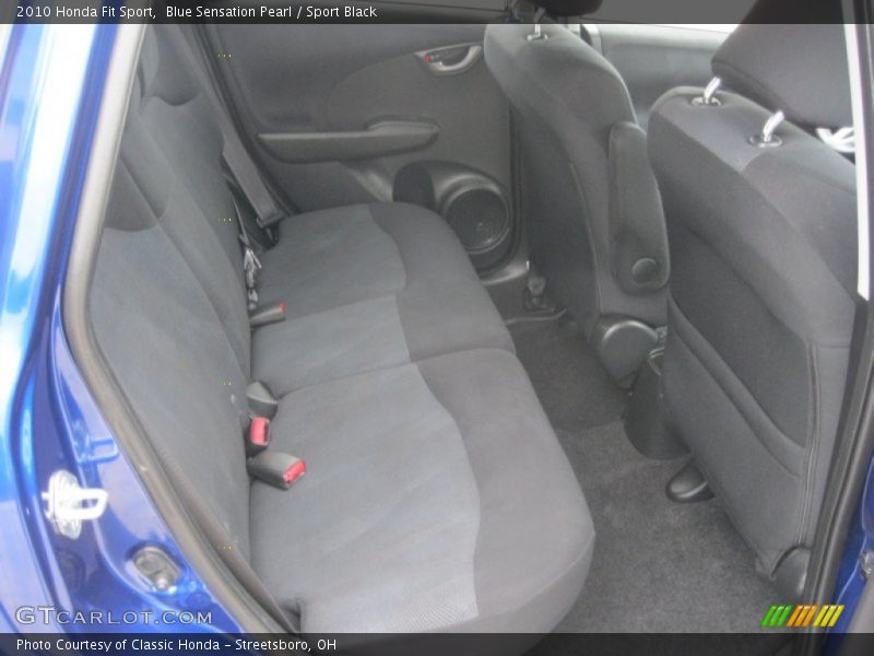 Blue Sensation Pearl / Sport Black 2010 Honda Fit Sport