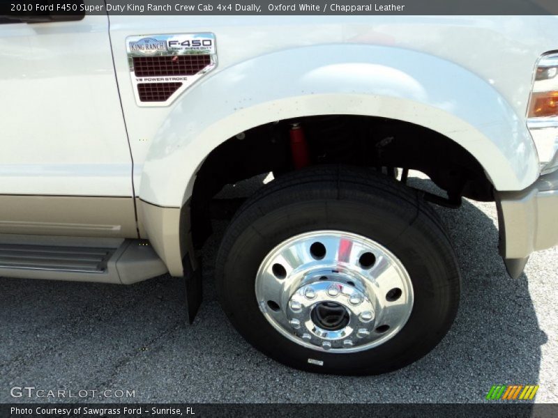 Oxford White / Chapparal Leather 2010 Ford F450 Super Duty King Ranch Crew Cab 4x4 Dually