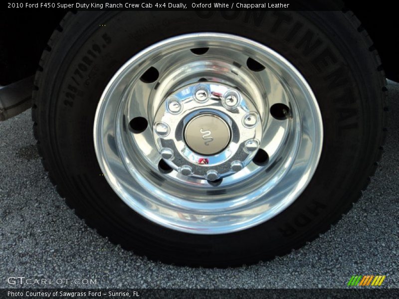 Oxford White / Chapparal Leather 2010 Ford F450 Super Duty King Ranch Crew Cab 4x4 Dually