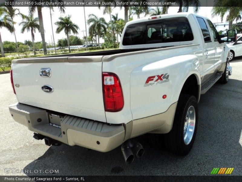 Oxford White / Chapparal Leather 2010 Ford F450 Super Duty King Ranch Crew Cab 4x4 Dually