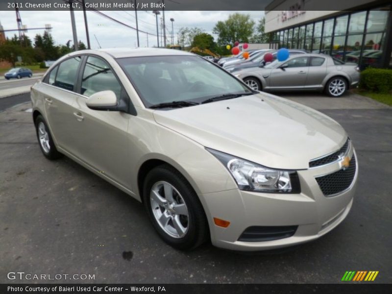 Gold Mist Metallic / Jet Black 2011 Chevrolet Cruze LT