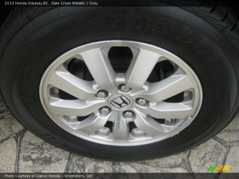 Slate Green Metallic / Gray 2010 Honda Odyssey EX