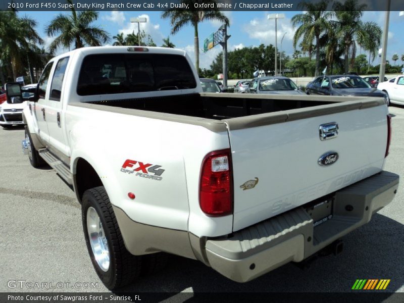 Oxford White / Chapparal Leather 2010 Ford F450 Super Duty King Ranch Crew Cab 4x4 Dually