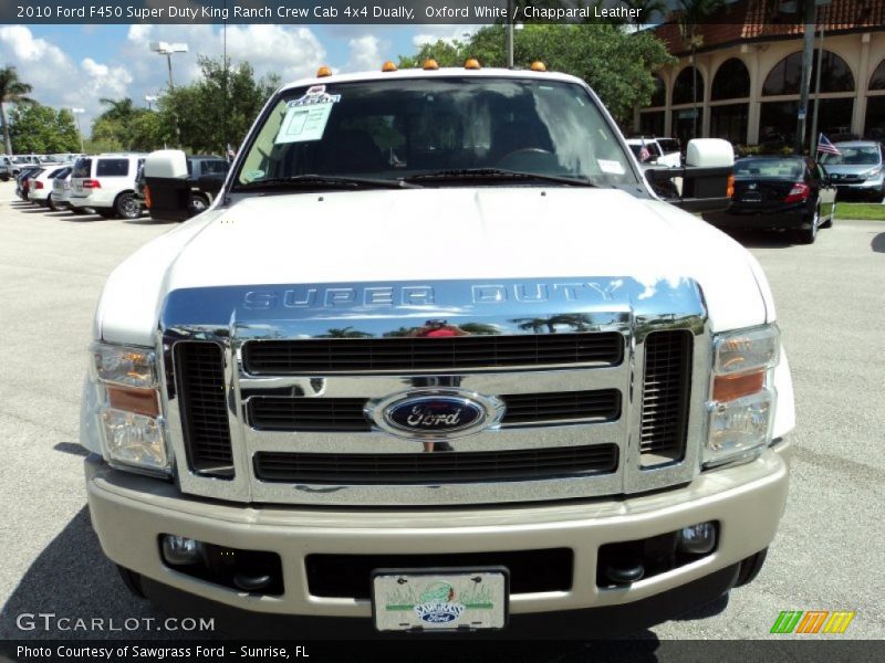 Oxford White / Chapparal Leather 2010 Ford F450 Super Duty King Ranch Crew Cab 4x4 Dually
