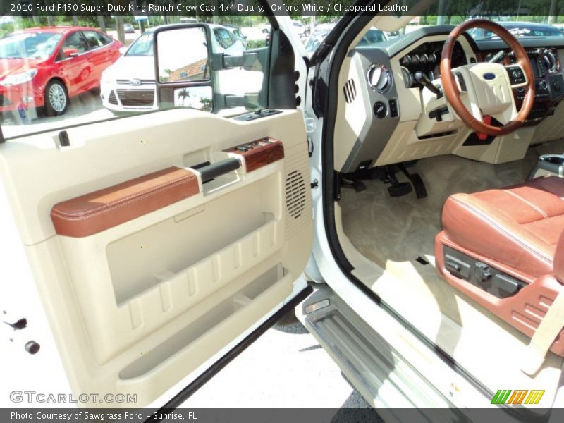 Oxford White / Chapparal Leather 2010 Ford F450 Super Duty King Ranch Crew Cab 4x4 Dually