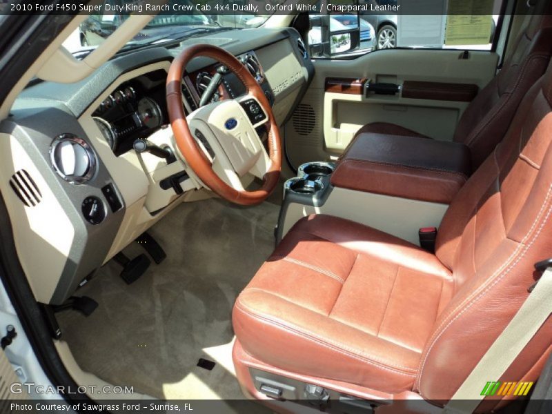  2010 F450 Super Duty King Ranch Crew Cab 4x4 Dually Chapparal Leather Interior