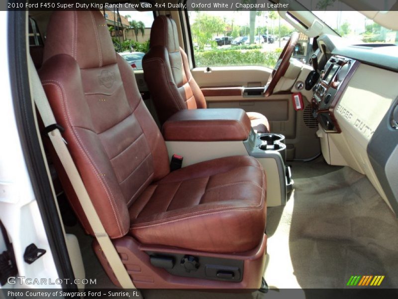 Front Seat of 2010 F450 Super Duty King Ranch Crew Cab 4x4 Dually