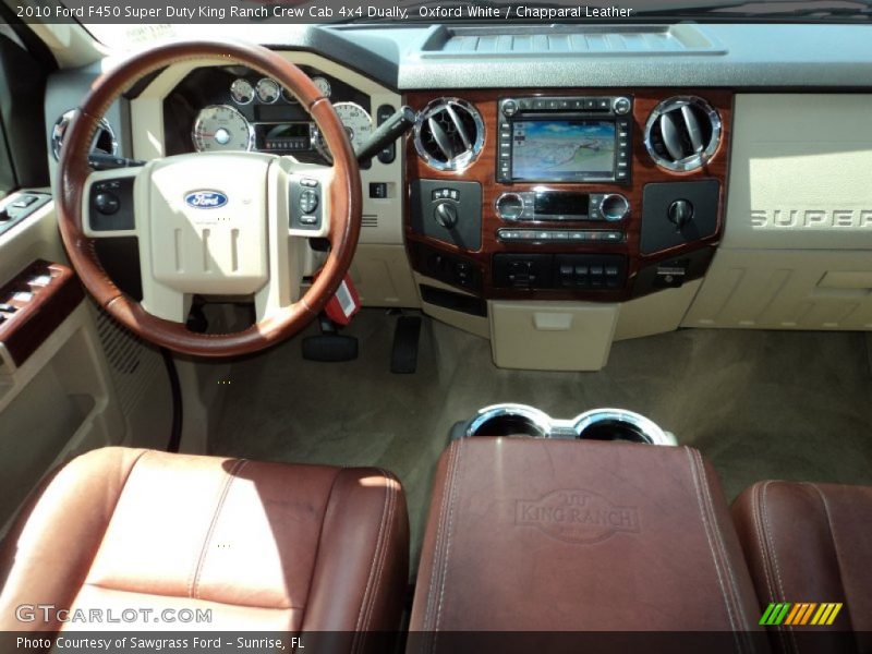 Oxford White / Chapparal Leather 2010 Ford F450 Super Duty King Ranch Crew Cab 4x4 Dually