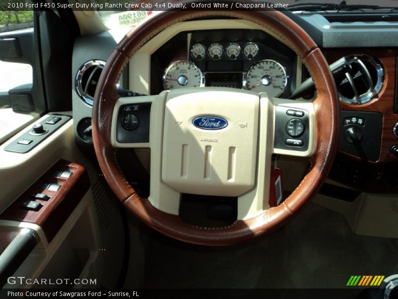  2010 F450 Super Duty King Ranch Crew Cab 4x4 Dually Steering Wheel