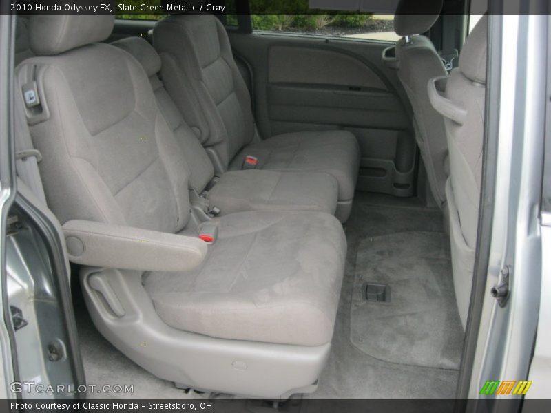 Slate Green Metallic / Gray 2010 Honda Odyssey EX