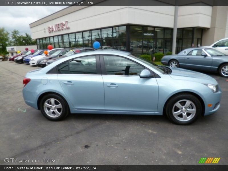 Ice Blue Metallic / Jet Black 2012 Chevrolet Cruze LT