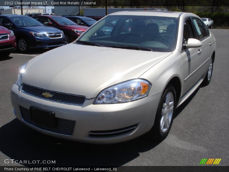 Gold Mist Metallic / Neutral 2012 Chevrolet Impala LT