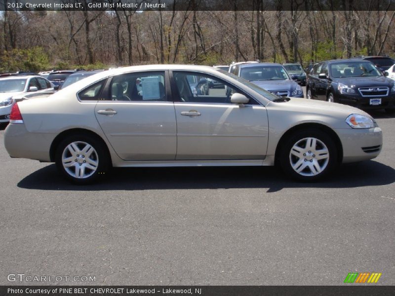 Gold Mist Metallic / Neutral 2012 Chevrolet Impala LT