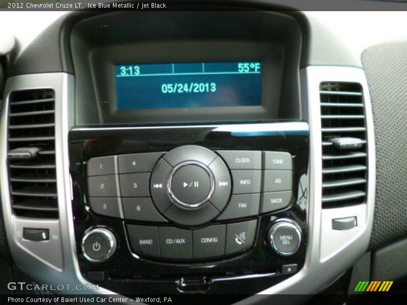 Ice Blue Metallic / Jet Black 2012 Chevrolet Cruze LT