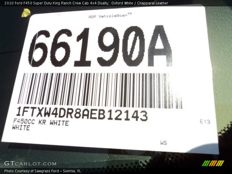 Oxford White / Chapparal Leather 2010 Ford F450 Super Duty King Ranch Crew Cab 4x4 Dually