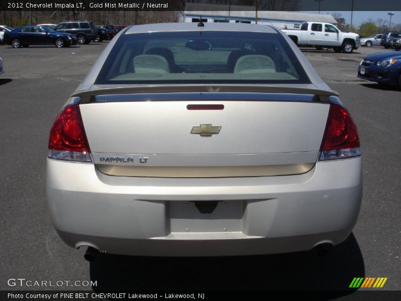 Gold Mist Metallic / Neutral 2012 Chevrolet Impala LT