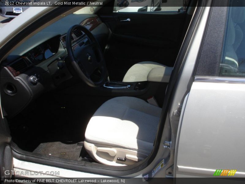 Gold Mist Metallic / Neutral 2012 Chevrolet Impala LT