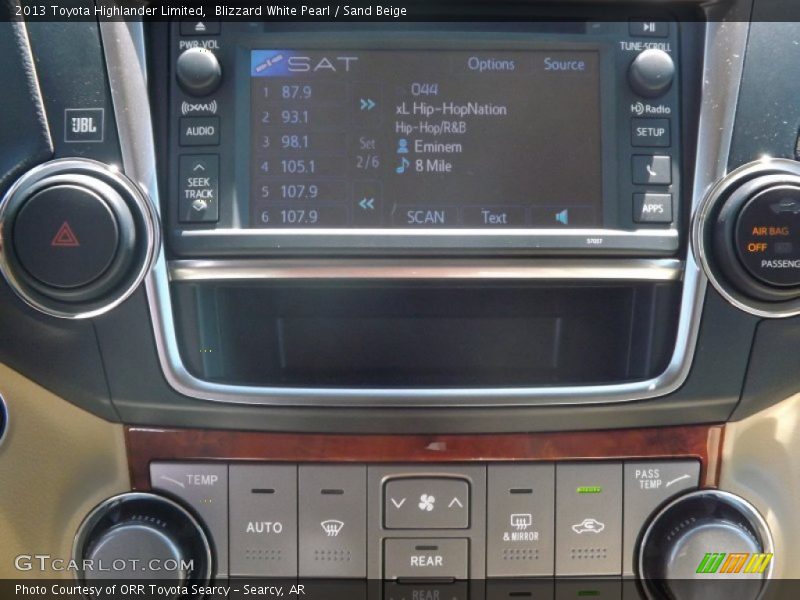 Blizzard White Pearl / Sand Beige 2013 Toyota Highlander Limited
