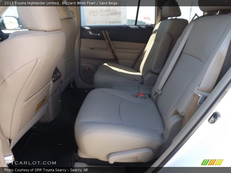 Blizzard White Pearl / Sand Beige 2013 Toyota Highlander Limited