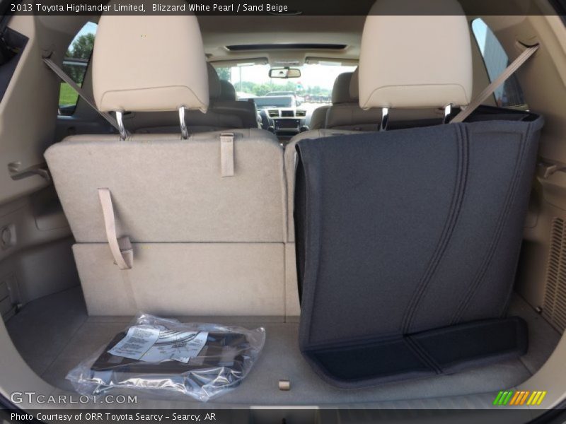 Blizzard White Pearl / Sand Beige 2013 Toyota Highlander Limited