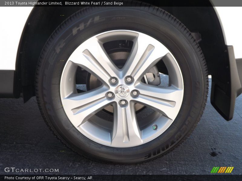 Blizzard White Pearl / Sand Beige 2013 Toyota Highlander Limited