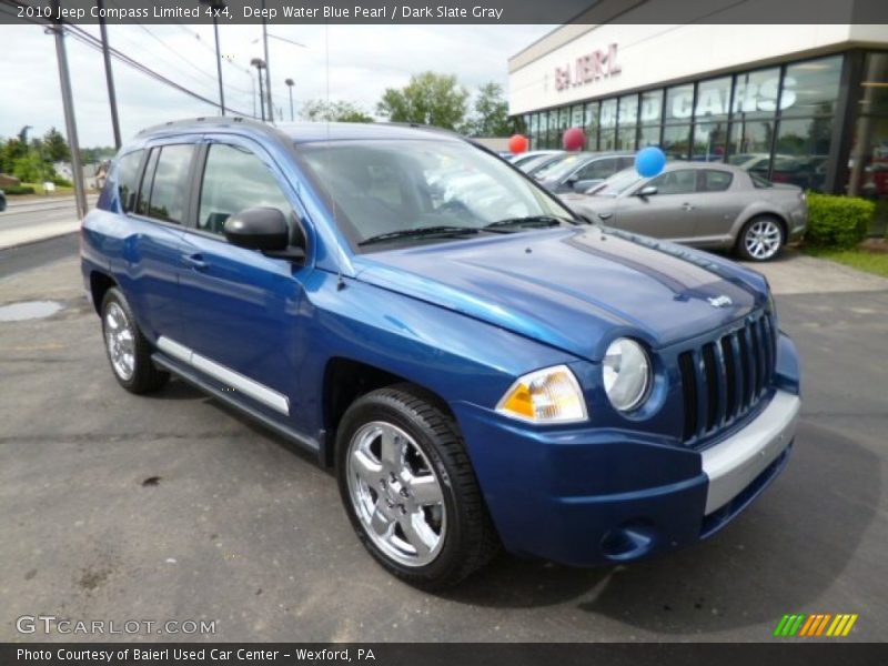 Deep Water Blue Pearl / Dark Slate Gray 2010 Jeep Compass Limited 4x4