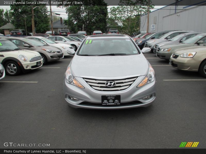 Radiant Silver / Black 2011 Hyundai Sonata Limited