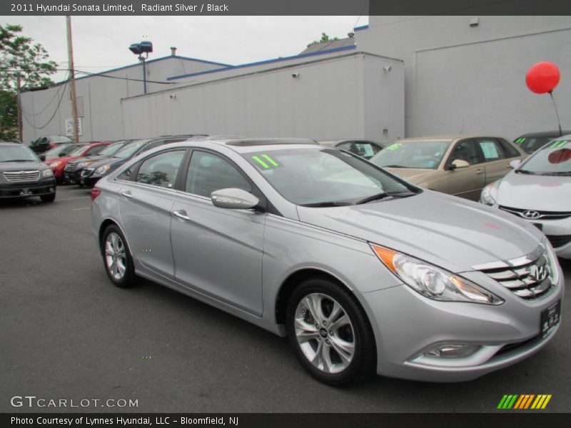 Radiant Silver / Black 2011 Hyundai Sonata Limited