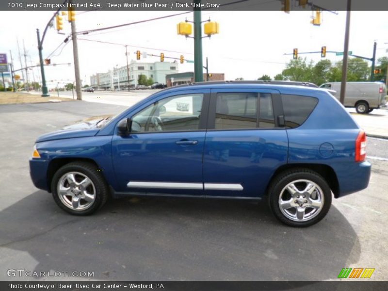 Deep Water Blue Pearl / Dark Slate Gray 2010 Jeep Compass Limited 4x4