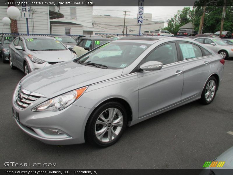 Radiant Silver / Black 2011 Hyundai Sonata Limited