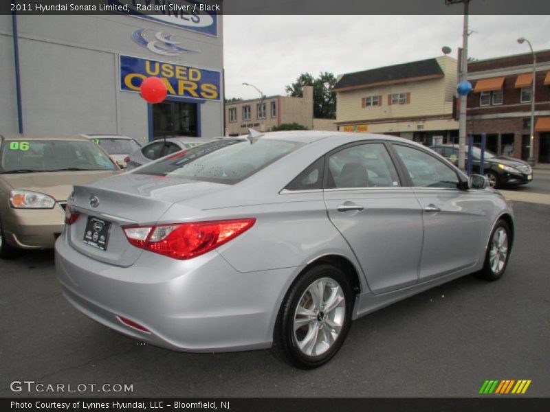 Radiant Silver / Black 2011 Hyundai Sonata Limited