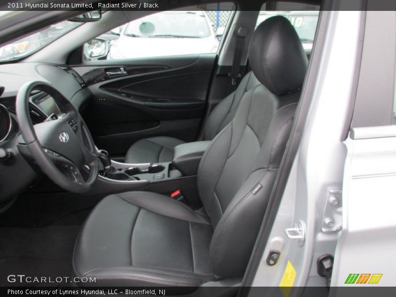 Radiant Silver / Black 2011 Hyundai Sonata Limited