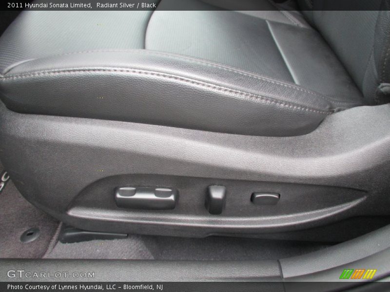 Radiant Silver / Black 2011 Hyundai Sonata Limited