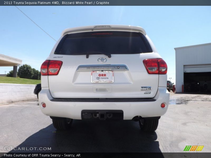 Blizzard White Pearl / Graphite 2013 Toyota Sequoia Platinum 4WD