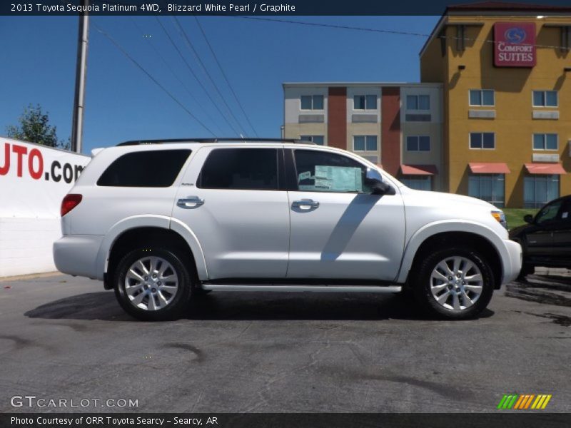 Blizzard White Pearl / Graphite 2013 Toyota Sequoia Platinum 4WD