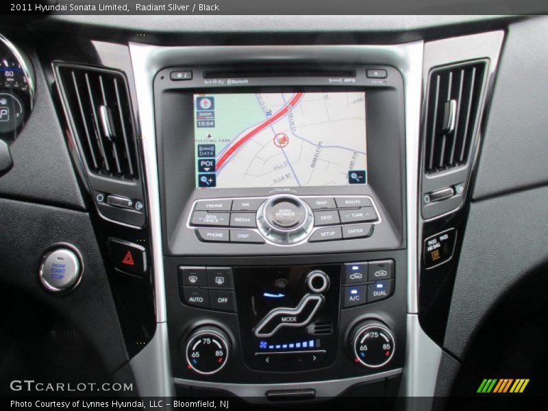 Radiant Silver / Black 2011 Hyundai Sonata Limited