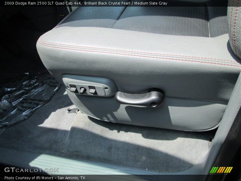 Brilliant Black Crystal Pearl / Medium Slate Gray 2009 Dodge Ram 2500 SLT Quad Cab 4x4