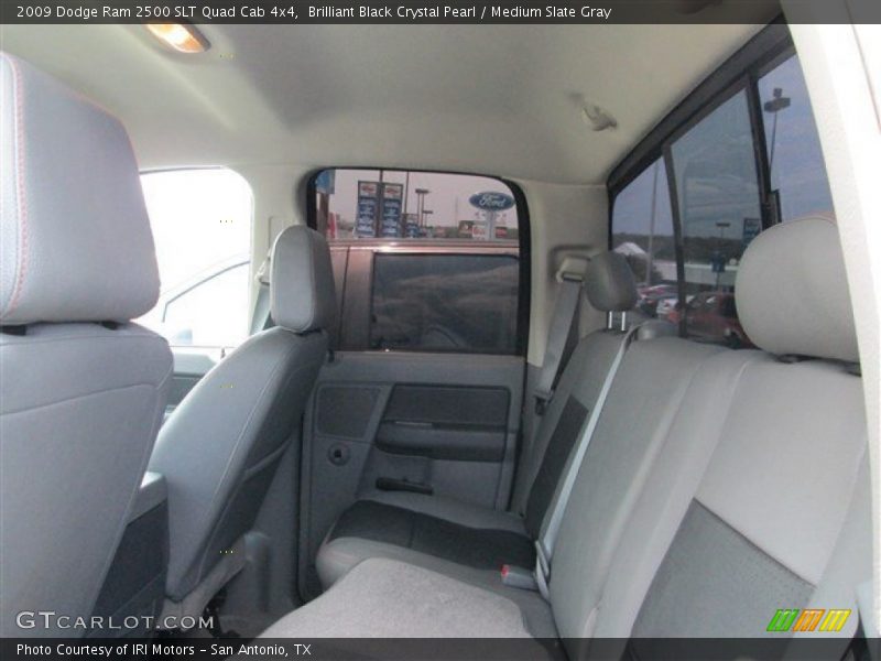 Brilliant Black Crystal Pearl / Medium Slate Gray 2009 Dodge Ram 2500 SLT Quad Cab 4x4