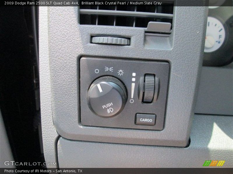 Brilliant Black Crystal Pearl / Medium Slate Gray 2009 Dodge Ram 2500 SLT Quad Cab 4x4